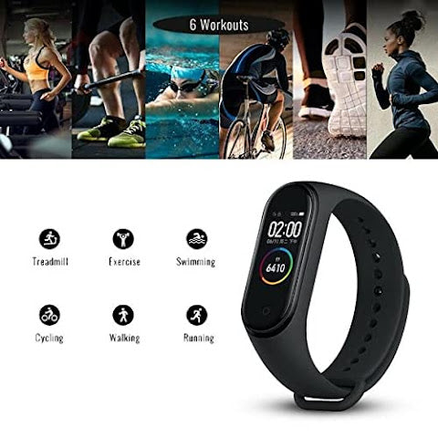Bratara Fitness Inteligenta Arrango ASM76651 S6, Monitorizare activitate, Tensiune arteriala, Senzor ritm cardiac, Monitor de somn, Monitorizare pasi, pentru Android si iOS