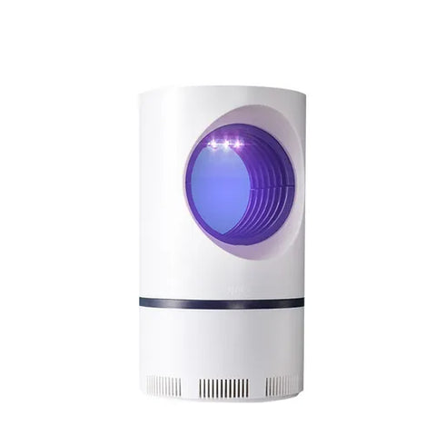 Aparat electric Nor-Tec cu Lampa UV Anti-tantari, Capcana insecte pentru interior, ventilator cu aspiratie prin fotocataliza, Alimentare USB, Alb