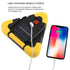 Triunghi reflectorizant 4in1 cu lanterna LED COB, LED Rosu, Functie PowerBank, Incarcare Solara, USB, Acumulator integrat