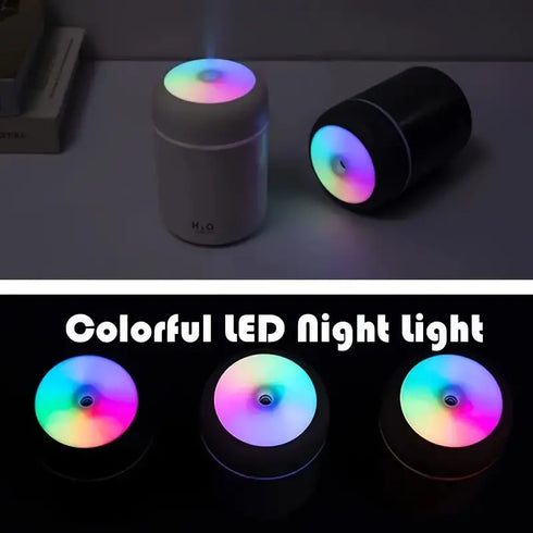 Umidificator H2O cu difuzor de aroma si iluminare LED