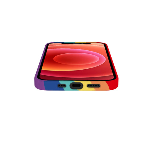 Husa de protectie Celly pentru iPhone 13, RAINBOW, Multicolor