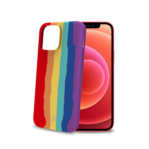 Husa de protectie Celly pentru iPhone 13, RAINBOW, Multicolor