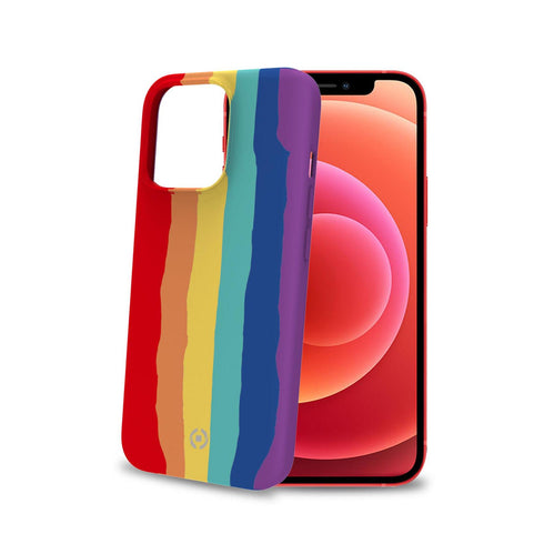 Husa de protectie Celly pentru iPhone 13 Pro Max, RAINBOW, Multicolor