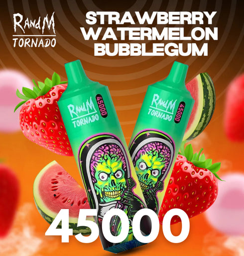 Tigara electronica Randm Tornado 45000 Fumuri, 2%, Guma de mestecat cu pepene verde si capsuni