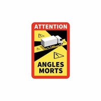 Autocolant ANGLES MORTS 25x17cm TIR laminat anti-UV