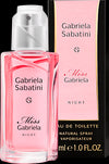 Apa de toaleta GABRIELA NIGHT by Gabriela Sabatini, 30 ml - Note Florale si Fructate