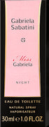 Apa de toaleta GABRIELA NIGHT by Gabriela Sabatini, 30 ml - Note Florale si Fructate