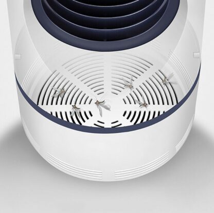 Aparat electric Nor-Tec cu Lampa UV Anti-tantari, Capcana insecte pentru interior, ventilator cu aspiratie prin fotocataliza, Alimentare USB, Alb