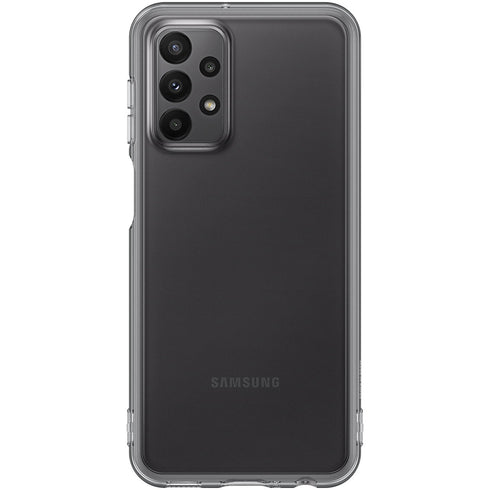 Husa de protectie Samsung Soft Clear Cover pentru Samsung Galaxy A23 5G, Negru transparent