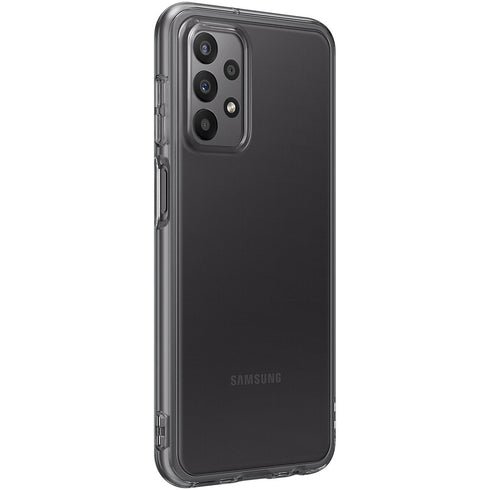 Husa de protectie Samsung Soft Clear Cover pentru Samsung Galaxy A23 5G, Negru transparent