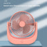 Mini ventilator de birou cu alimentare usb si baterie reincarcabila, Rotatie 30º