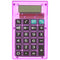 Calculator mic electronic de birou transparent cu 8 cifre, violet - EPLUS.uno