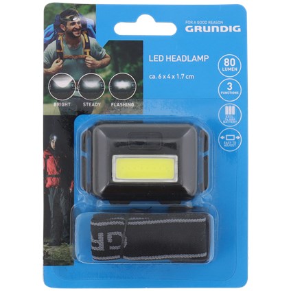 Lanterna frontala GRUNDIG Led Headlamp, 80 lumen