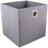 Cutie depozitare fibră sintetică, 31x31x31 cm, Gri