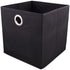 Cutie depozitare fibră sintetică, 31x31x31 cm, Negru