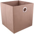 Cutie depozitare fibră sintetică, 31x31x31 cm, Maro