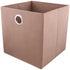 Cutie depozitare fibră sintetică, 31x31x31 cm, Maro
