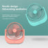 Mini ventilator de birou cu alimentare usb si baterie reincarcabila, Rotatie 30º