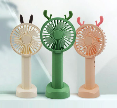 Mini ventilator portabil cu suport pentru telefon si 2 trepte de viteza