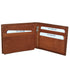 Portofel elegant din piele ecologica pentru barbati JCB, protectie RFID, 12 compartimente, Maro