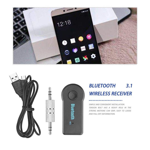 Receptor auto BT310 audio bluetooth, Jack 3.5mm, Hands-Free, Car Wireless, Stereo Music Receiver