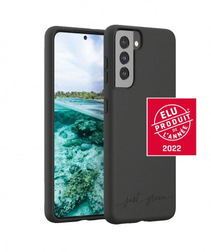 Husa Just Green biodegradabila Samsung Galaxy S21 Plus 5G, Neagra