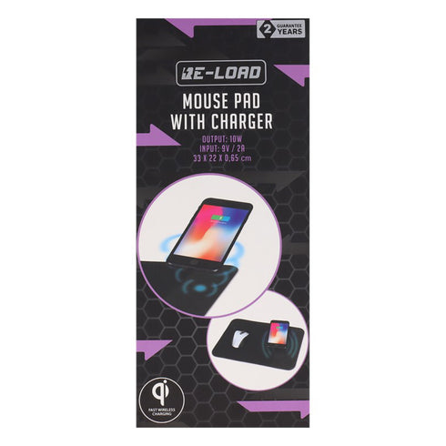 Mousepad 2IN1 cu incarcare wireless, RE-LOAD, 10W, 2A