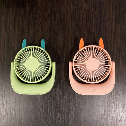 Mini ventilator de birou cu alimentare usb si baterie reincarcabila, Rotatie 30º