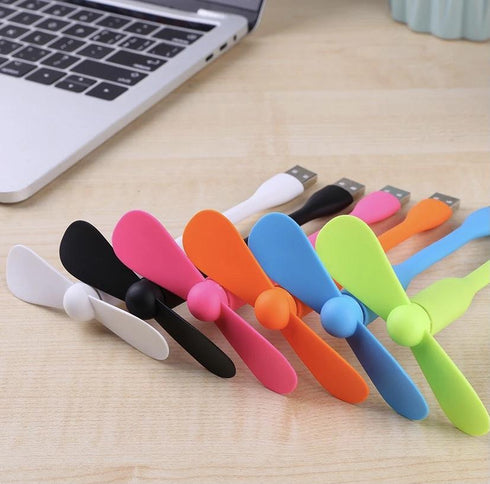 Mini ventilator USB, Flexibil, Albastru