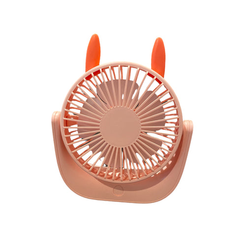 Mini ventilator de birou cu alimentare usb si baterie reincarcabila, Rotatie 30º