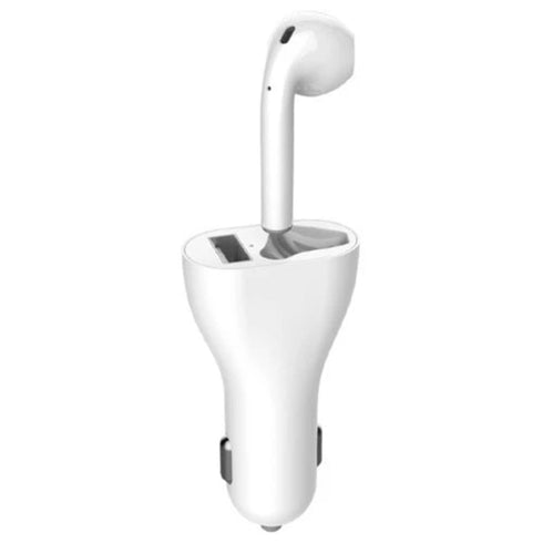 Incarcator auto cu casca bluetooth 2IN1