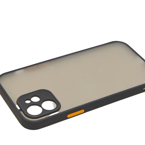 Husa de protectie din silicon pentru iPhone 12, Negru