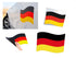 Magnet Auto în culorile nationale germane (Steag) , 15x21 cm - EPLUS.uno