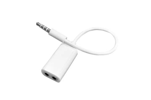 Splitter adaptor audio stereo, jack 3.5 mm, 1-2, Alb