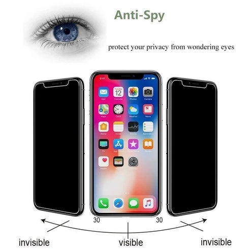 Folie de protectie privacy LAB31 din sticlă securizată pentru iPhone X, iPhone XS & iPhone 11 Pro