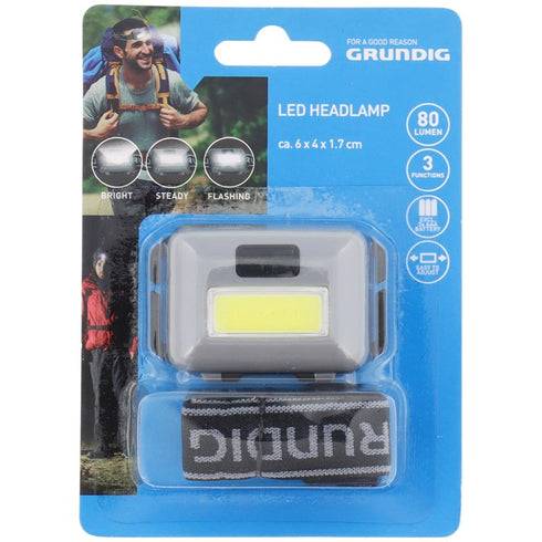 Lanterna frontala GRUNDIG Led Headlamp, 80 lumen