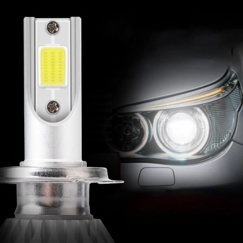 Set 2 LED-Uri Auto C6, H7, 36w, 3800 Lumeni, 6500K, AUTO, 12-24 Volti, COB