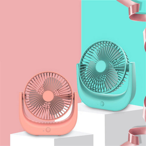 Mini ventilator de birou cu alimentare usb si baterie reincarcabila, Rotatie 30º