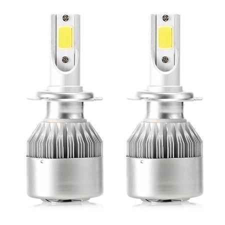 Set 2 LED-Uri Auto C6, H7, 36w, 3800 Lumeni, 6500K, AUTO, 12-24 Volti, COB