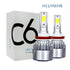 Set 2 LED-Uri Auto C6, H8 H9 H11, 36w, 3800 Lumeni, 6500K, AUTO, 12-24 Volti, COB