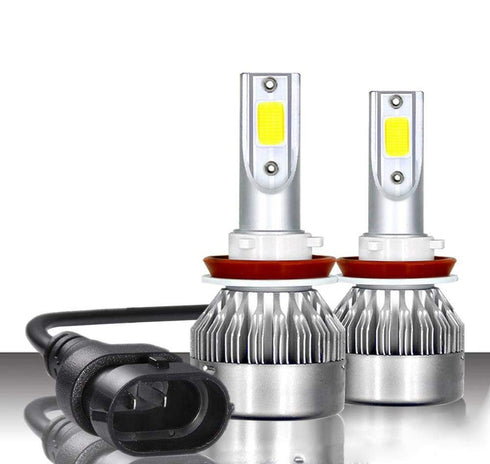 Set 2 LED-Uri Auto C6, H8 H9 H11, 36w, 3800 Lumeni, 6500K, AUTO, 12-24 Volti, COB