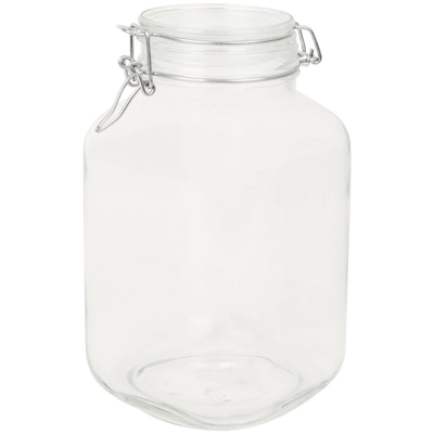 Borcan de Conservare Ermetic din Sticlă cu Clema - Păstrează Prosfețimea Alimentelor (3 Litri)