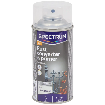 Spray Grund Anticoroziv Mat Spectrum Transparent - Protecție Durabilă pentru Metal
