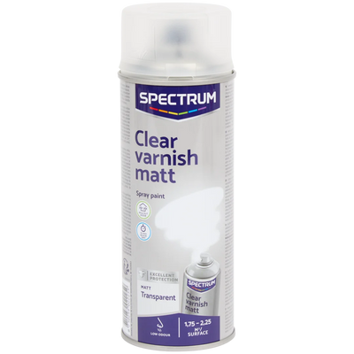 Spray Lac Incolor Mat Spectrum Transparent 400ml - Protecție Durabilă și Finisaj Mat