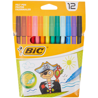Set de 12 Carioci BIC Opaco - Culori Vibrante pentru Creativitatea Ta