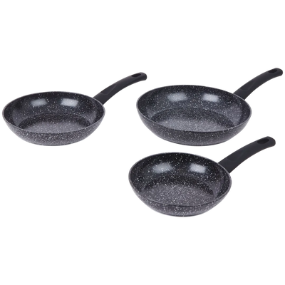 Set Tigăi Premium Ceramic Marble - Gătire Sănătoasă și Stil în Bucătăria Ta