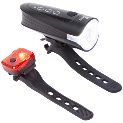 Set de Lumini LED Reîncărcabile pentru Biciclete - Vizibilitate Maximă pe Orice Drum