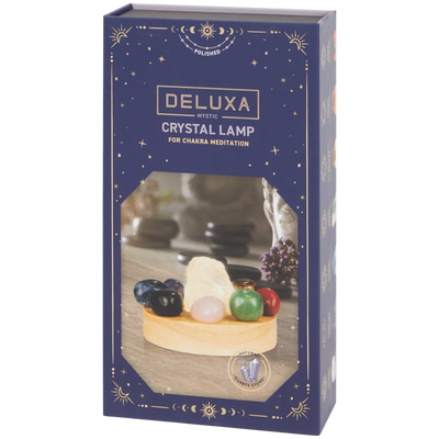 Lampă Chakra Deluxa cu 8 Cristale - Armonie și Echilibru Energetic