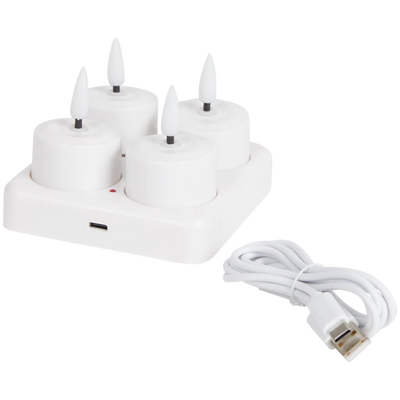 Lumânări LED Reîncărcabile - Lumină Caldă, Siguranță și Eleganță pentru Casa Ta