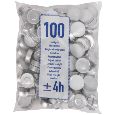 Lumânări Pastilă Albe - Pachet Economic 100 buc